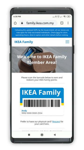 IKEA Family - Membership Android Gif